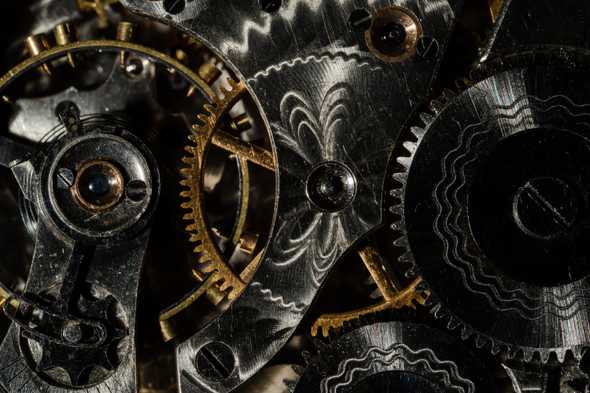 Gears meshed together properly