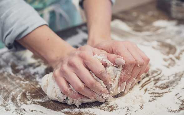 Kneading dough